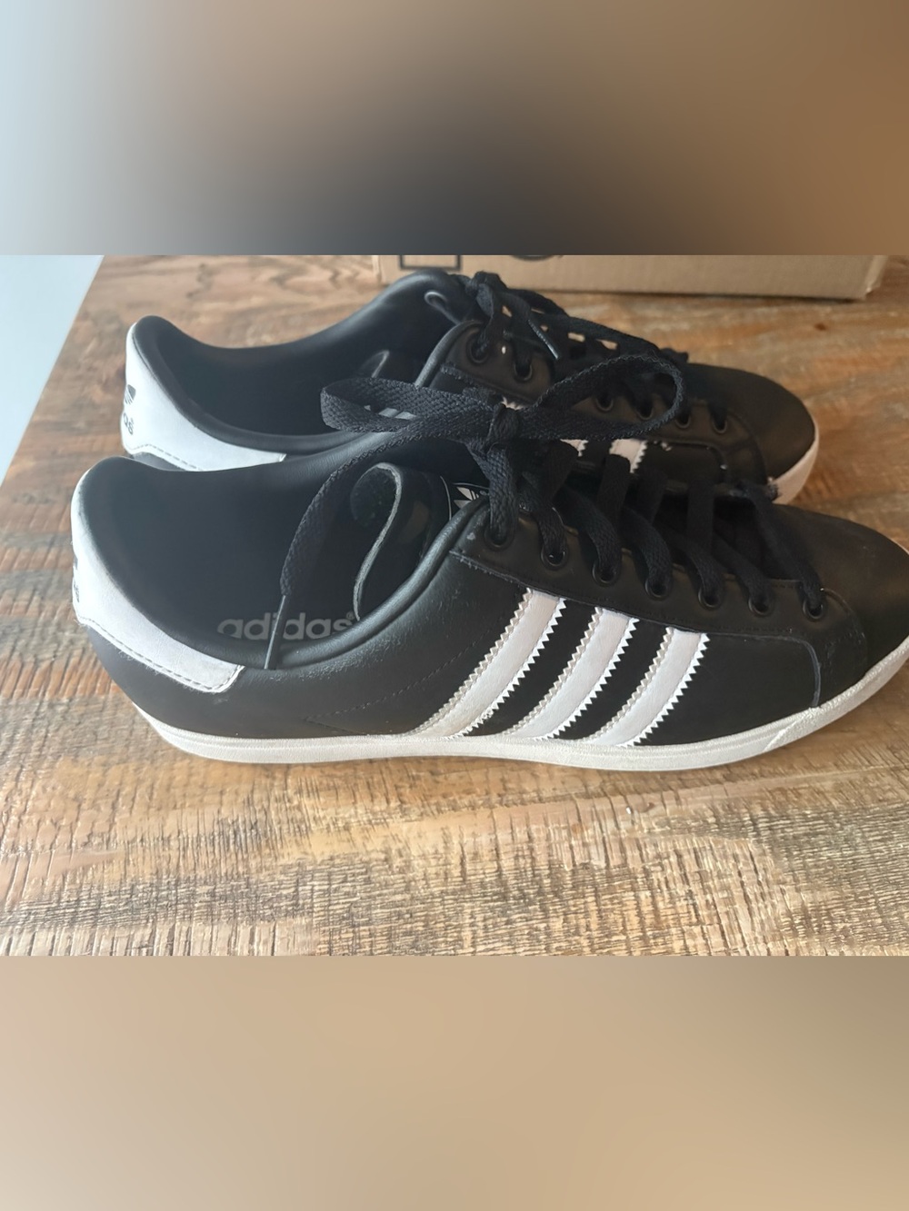 adidas Black Sneakers with White Stripes for Kids